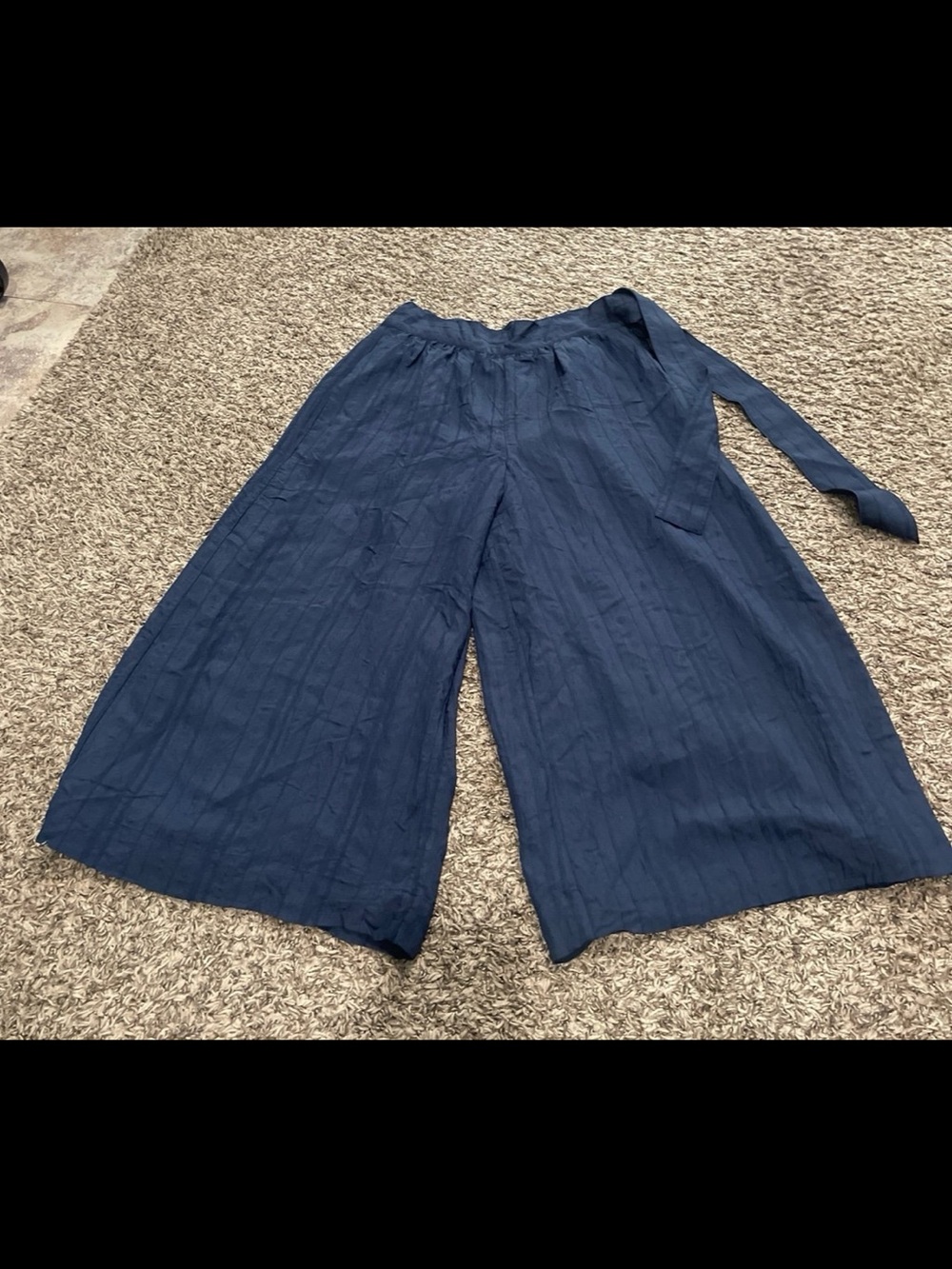 vince hematite side tie culotte pants size 0